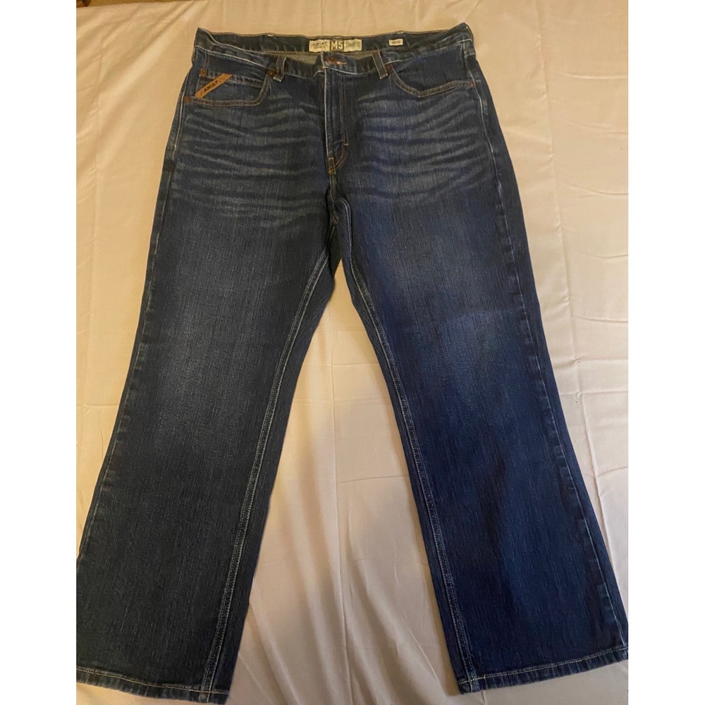 Ariat M5 Straight Leg Jeans Mens 38x30 Blue Legacy Medium Wash Denim Western